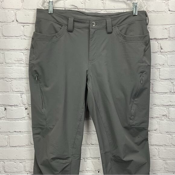 Duluth Trading Hiking Pants Women's Size 14x31 Gray Outdoor Straight Leg Pockets - Picture 4 of 9